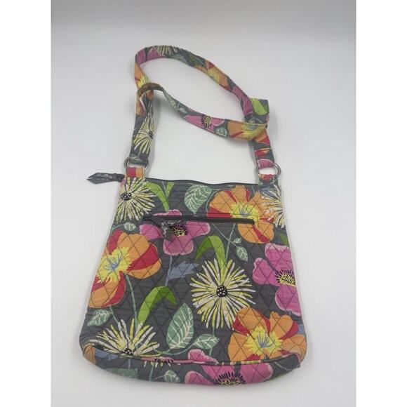 Vera Bradley Floral Print Over The Shoulder Purse, Hipster crossbody purse - Picture 2 of 3